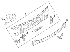 2018 Volkswagen Rear Body Reinforcement (Rear) - 5NA813309A | North ...